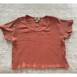 Vintage 90s County Seat Bold‎ Orange Crop Top Y2K XL